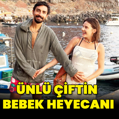 Ünlü çiftin bebek heyecanı