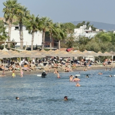 Bodrum’da sıcaklık 45 dereceyi gördü