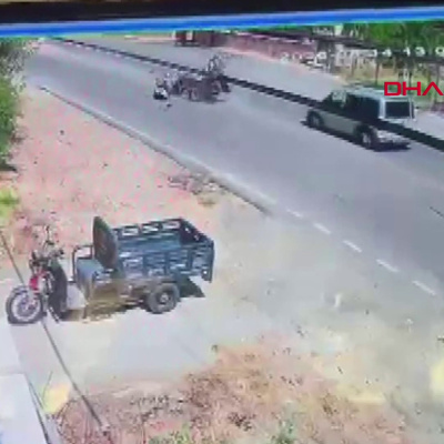 ATV ve motosiklet çarpıştı! Dehşet yaşandı!