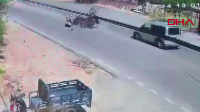 ATV ve motosiklet çarpıştı! Dehşet yaşandı!