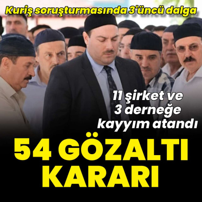 Kuriş soruşturmasında 3'üncü dalga: 54 kişiye gözaltı kararı