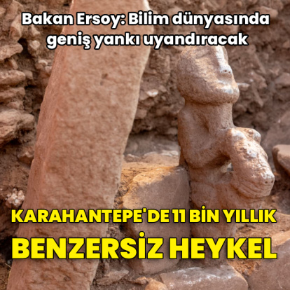 Karahantepe’de 11 bin yıllık benzersiz heykel