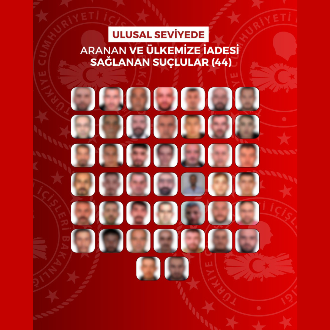 60 firari suçlu yurda getirildi haber görseli