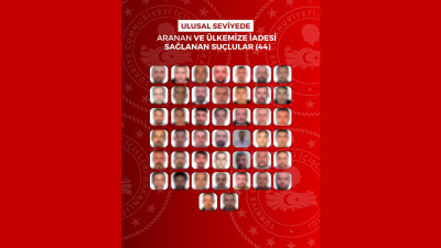 60 firari suçlu yurda getirildi