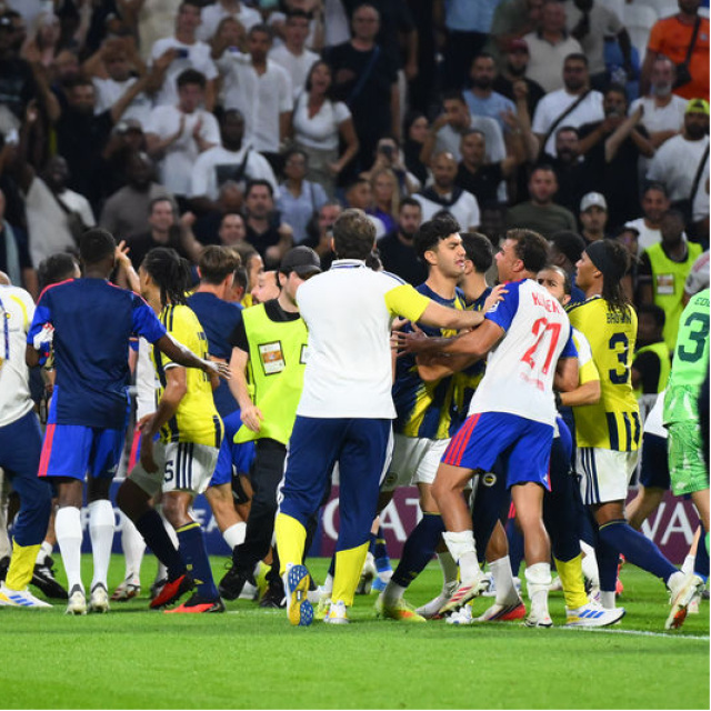 Lyon-F.Bahçe maçı sonunda kavga çıktı!