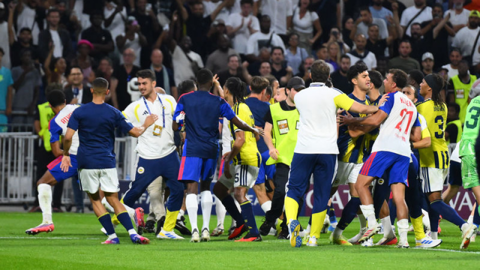 Lyon-F.Bahçe maçı sonunda kavga çıktı!
