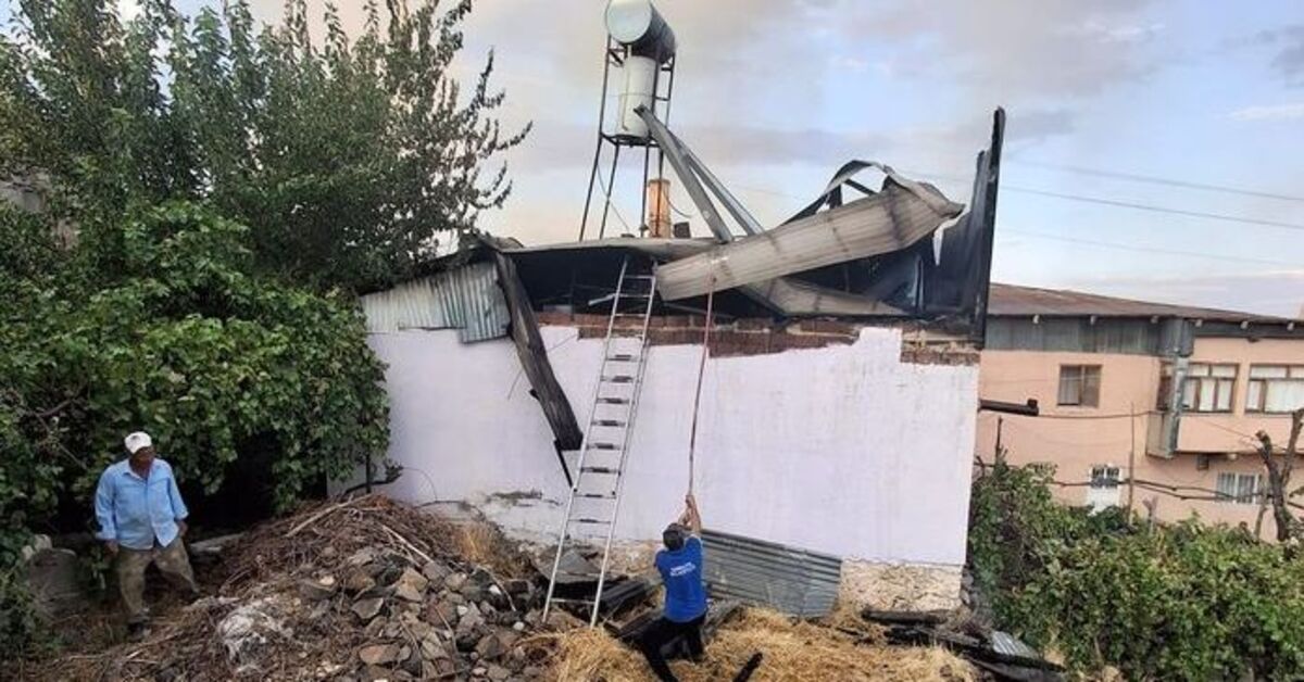 Erzincan'da yangın: 8 ev küle döndü!