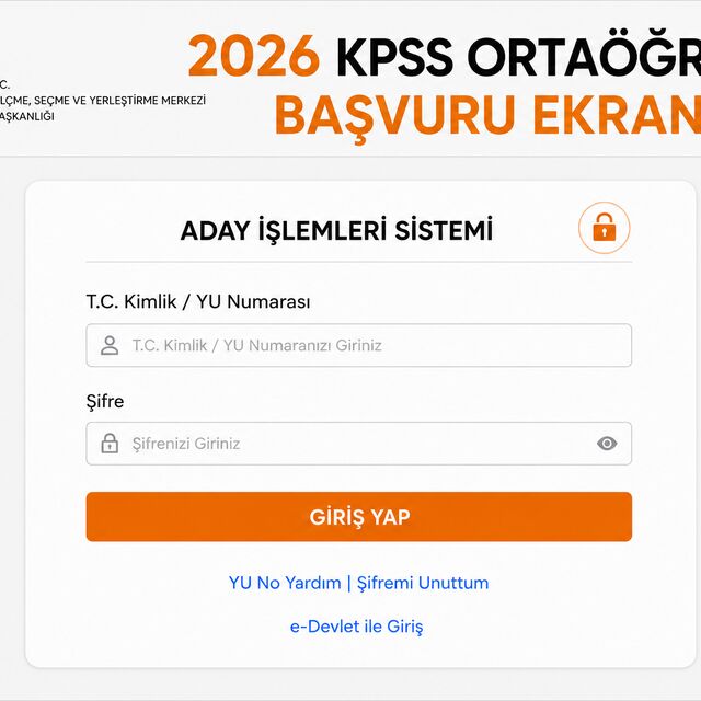 KPSS lise başvuruları başladı!