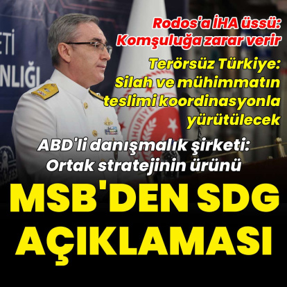 MSB'den SDG açıklaması