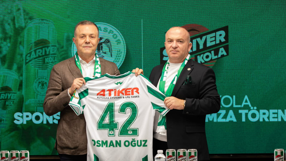 Sarıyer Kola, Konyaspor'un 2026-2027 Sezonu İçecek Sponsoru Oldu