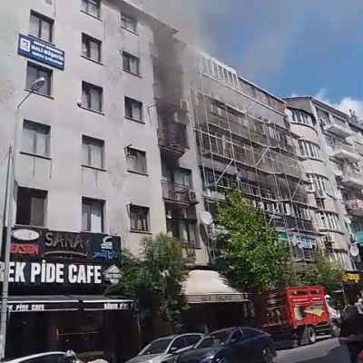 Yıkım sırasında yangın çıktı!