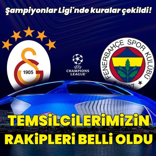 Temsilcilerimizin rakipleri belli oldu!