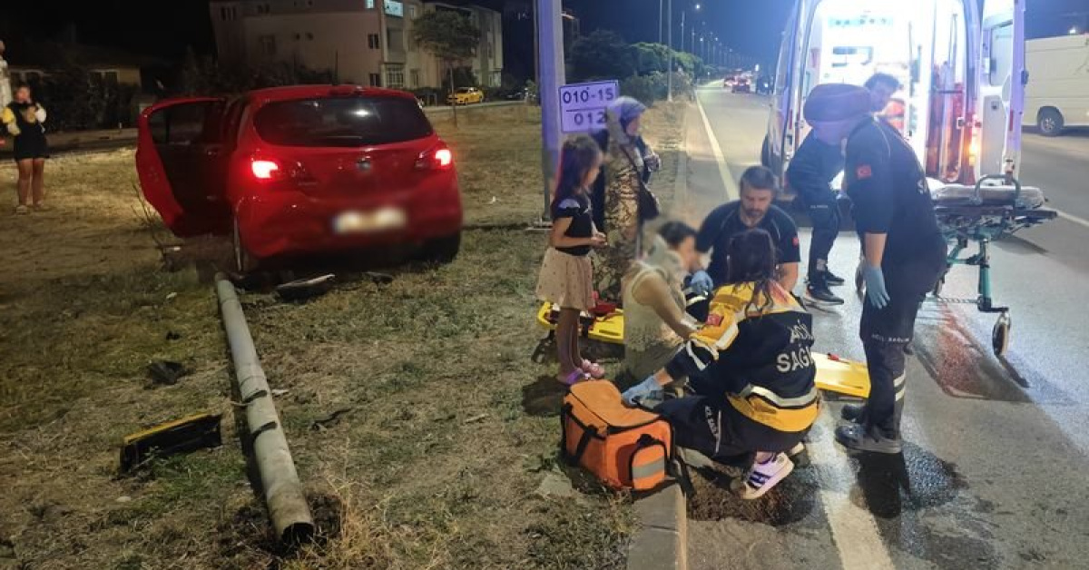 Samsun'da iki otomobil çarpıştı: 10 yaralı