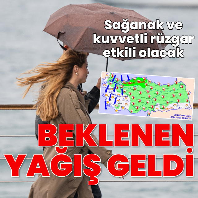 Beklenen serin ve yağışlı hava geldi! İşte bölge bölge son tahminler