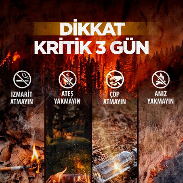 Yumaklı'dan orman yangınlarına karşı uyarı