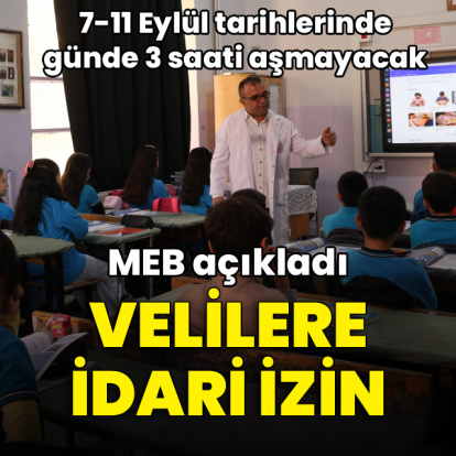 MEB açıkladı! Uyum sürecinde velilere idari izin