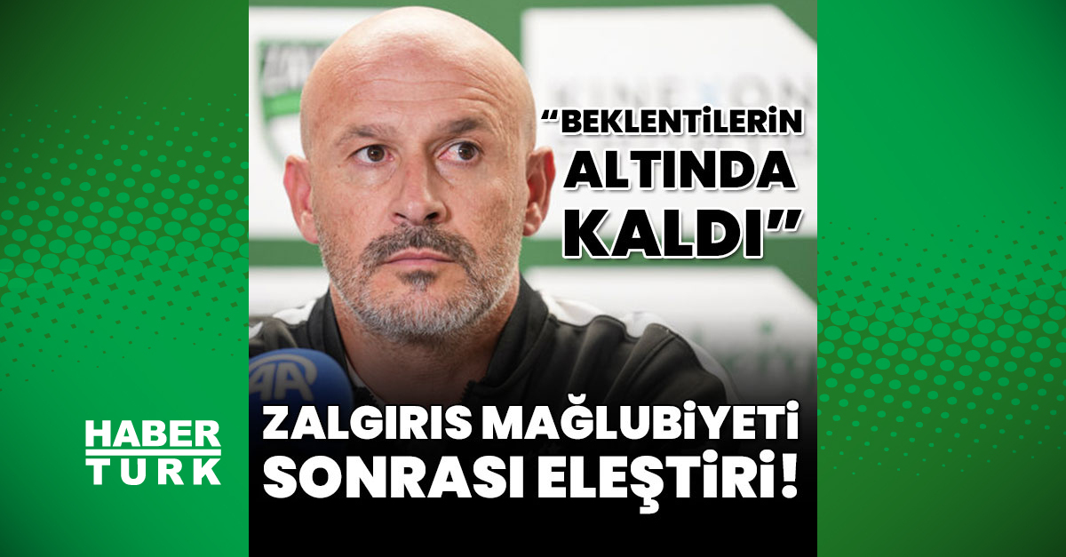 "Beklentilerin altında kaldı"