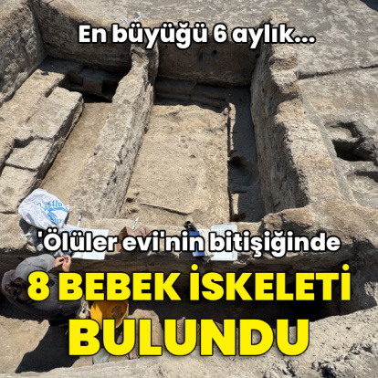 'Ölüler evi'nde 8 bebek iskeleti bulundu