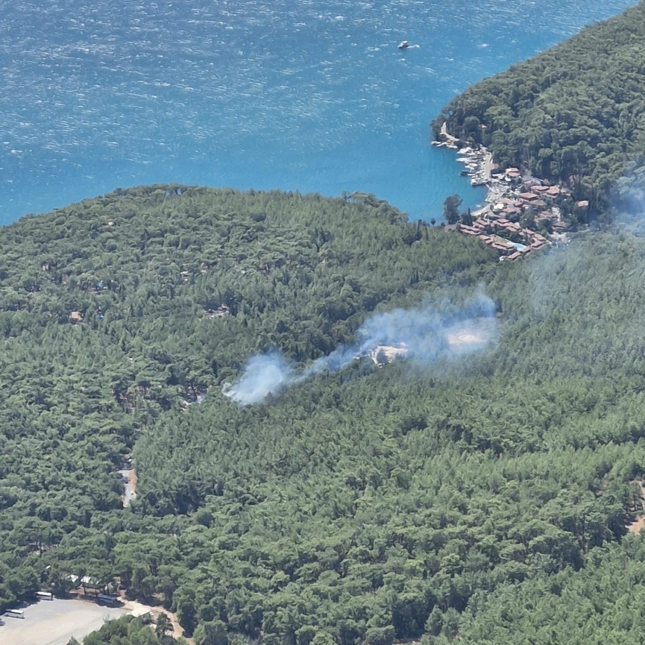 Akyaka’da orman yangını haber görseli