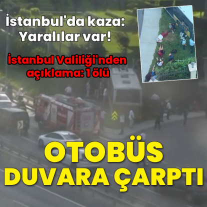 İETT otobüsü kaza yaptı