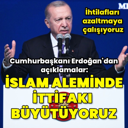 Cumhurbaşkanı Erdoğan'dan açıklamalar