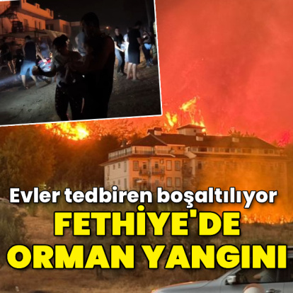 Fethiye'de orman yangını!