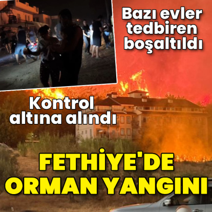 Fethiye'de orman yangını!