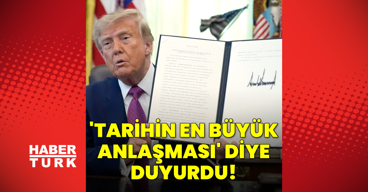 "Tarihin en büyük petrol anlaşmasını yaptık"