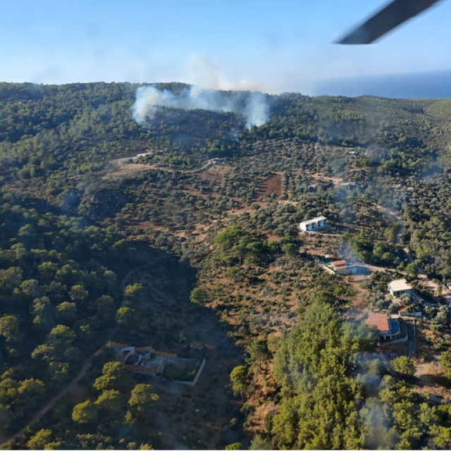 Kaş'ta orman yangını