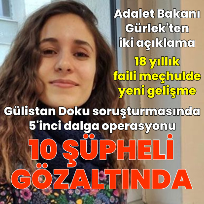 Gülistan Doku soruşturmasında 5'inci dalga: 10 gözaltı