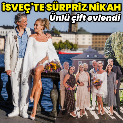 İsveç'te evlendiler