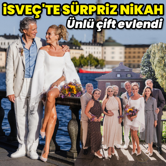 İsveç'te evlendiler