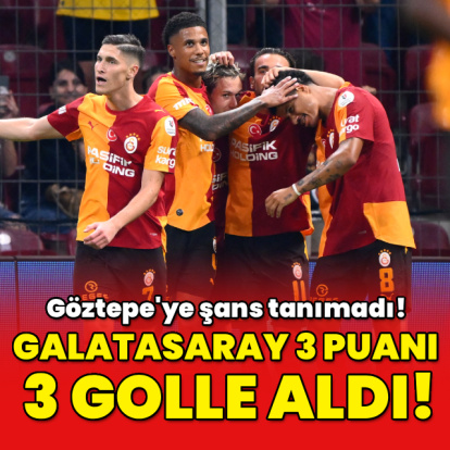Galatasaray 3 puanı 3 golle aldı!