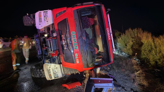 Muğla'daki yangından dönen arazöz devrildi: 5 orman işçisi yaralandı