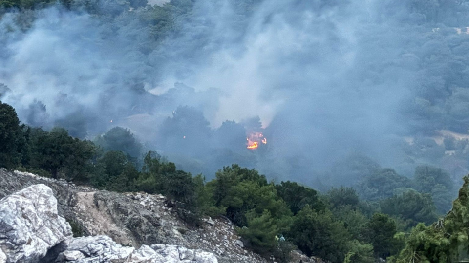 Yıldırım, orman yangını çıkardı!