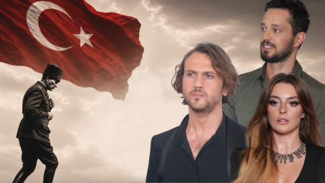 Ünlülerden 104'üncü yıl coşkusu