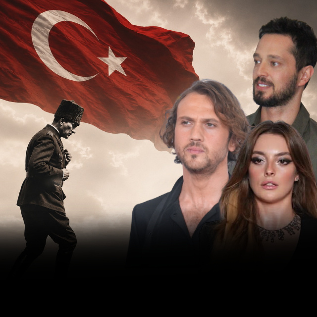 Ünlülerden 104'üncü yıl coşkusu
