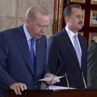 Cumhurbaşkanı Erdoğan, devlet erkanı ile Anıtkabir'de