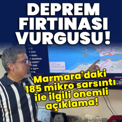 Marmara'daki 185 mikro depremle ilgili önemli açıklama!
