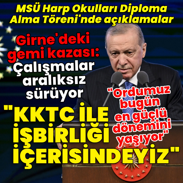 Cumhurbaşkanı Erdoğan'dan açıklamalar