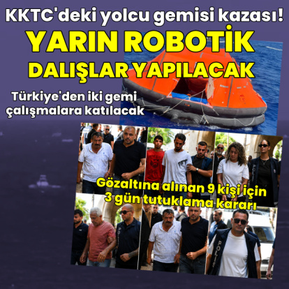 Girne açıklarında yolcu gemisi alabora oldu