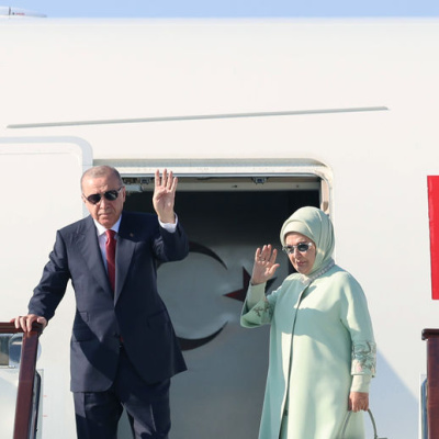 Cumhurbaşkanı Erdoğan Kırgızistan'a gitti
