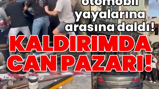 İstanbul'da otomobil yayalarına arasına daldı!