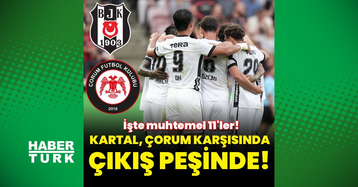 Beşiktaş, Çorum FK karşısında çıkış peşinde!