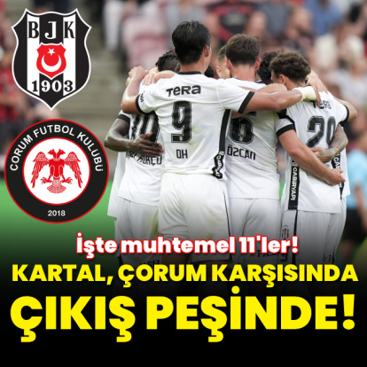 Beşiktaş, Çorum FK karşısında çıkış peşinde!