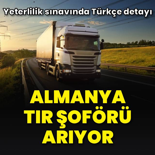 Almanya TIR şoförü arıyor