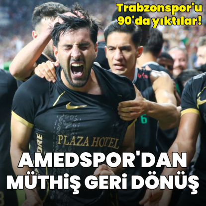 Amedspor'dan müthiş geri dönüş!