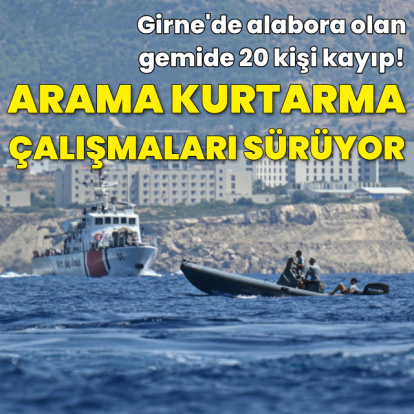 Girne'de arama kurtarma çalışmaları sürüyor