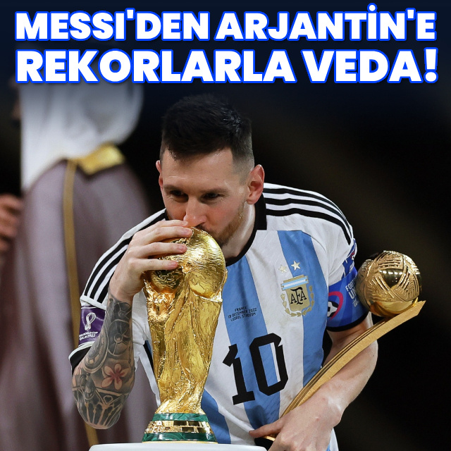 Messi milli takıma rekorlarla veda etti!