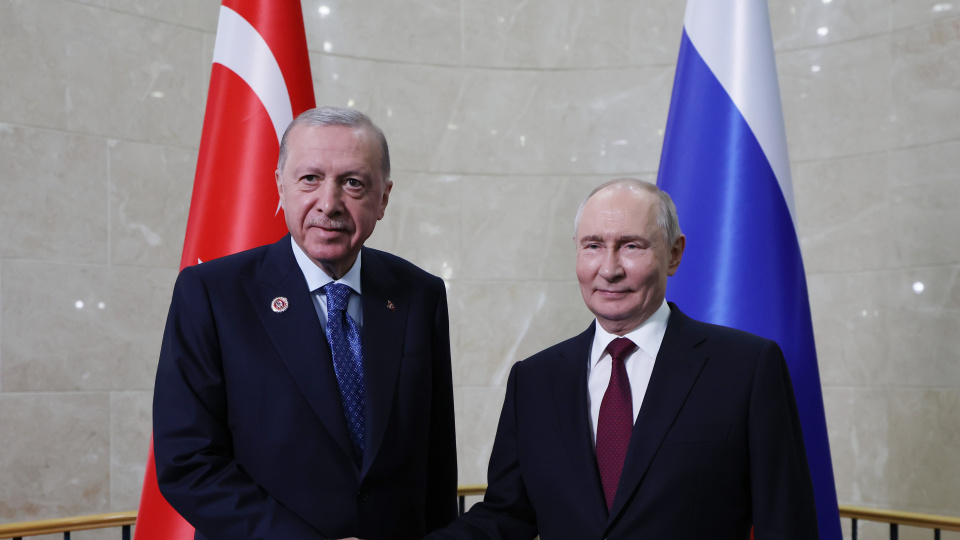 Cumhurbaşkanı Erdoğan ve Rus lider Putin görüşüyor
